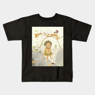 Rope skipping contest on the cliff Kids T-Shirt